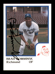 Brad Komminsk Autographed 1986 ProCards Card Richmond Braves SKU #248353