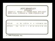 Jeff Brantley Autographed 1986 ProCards Rookie Card Shreveport Captains SKU #248356