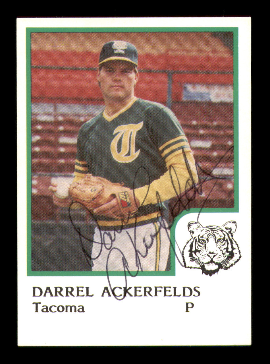 Darrel Akerfelds Autographed 1986 ProCards Rookie Card Tacoma Tigers SKU #248359