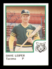 Dave Leiper Autographed 1986 ProCards Rookie Card Tacoma Tigers SKU #248361