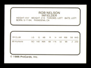 Rob Nelson Autographed 1986 ProCards Rookie Card Tacoma Tigers SKU #248362