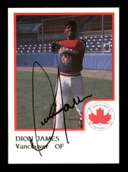 Dion James Autographed 1986 ProCards Card Vancouver Canadians (Smudged) SKU #248365