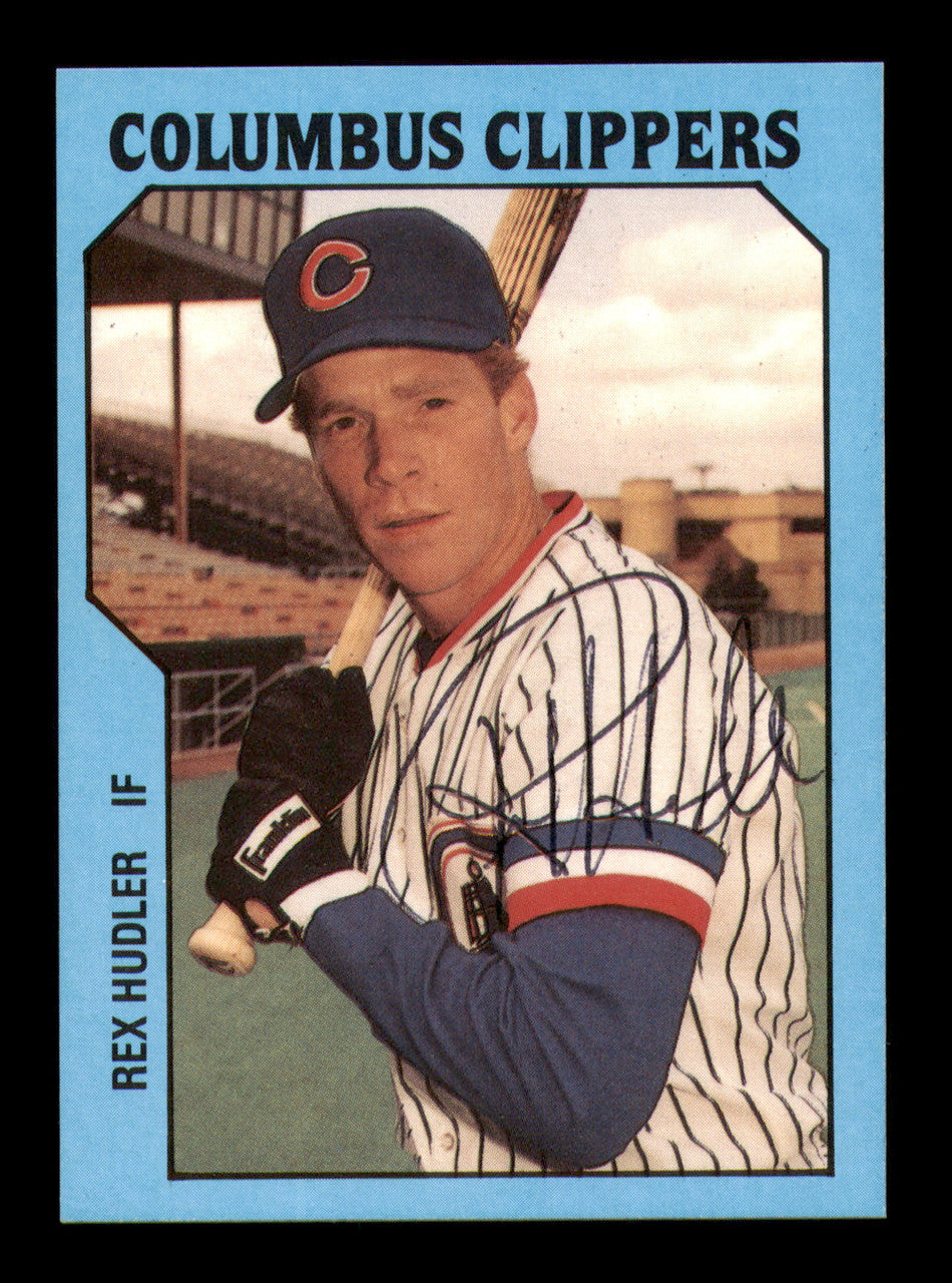 Rex Hudler Autographed 1985 TCMA Card #18 Columbus Clippers SKU #248374