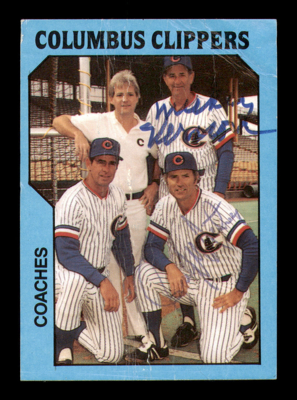 Mickey Vernon & Jerry McNertney Autographed 1985 TCMA Card Columbus Clippers SKU #248377
