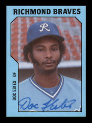 Doc Estes Autographed 1985 TCMA Rookie Card #18 Richmond Braves SKU #248383