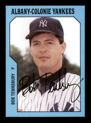 Bob Tewksbury Autographed 1985 TCMA Rookie Card #11 Albany-Colonie Yankees SKU #248385