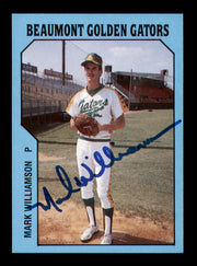 Mark Williamson Autographed 1985 TCMA Rookie Card #3 Beaumont Gators SKU #248388