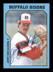 Jerry Don Gleaton Autographed 1985 TCMA Card #19 Buffalo Bisons SKU #248395