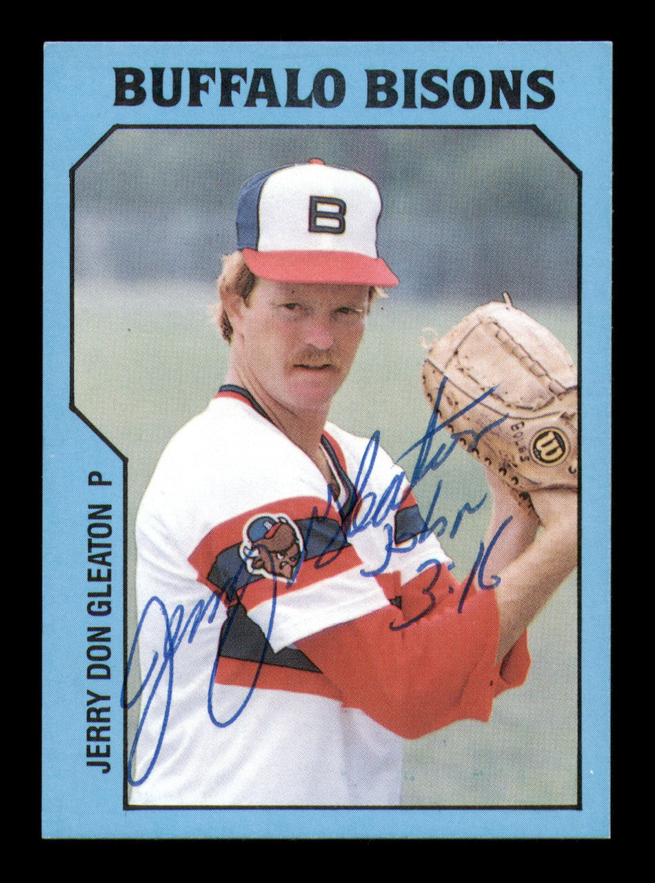 Jerry Don Gleaton Autographed 1985 TCMA Card #19 Buffalo Bisons SKU #248395