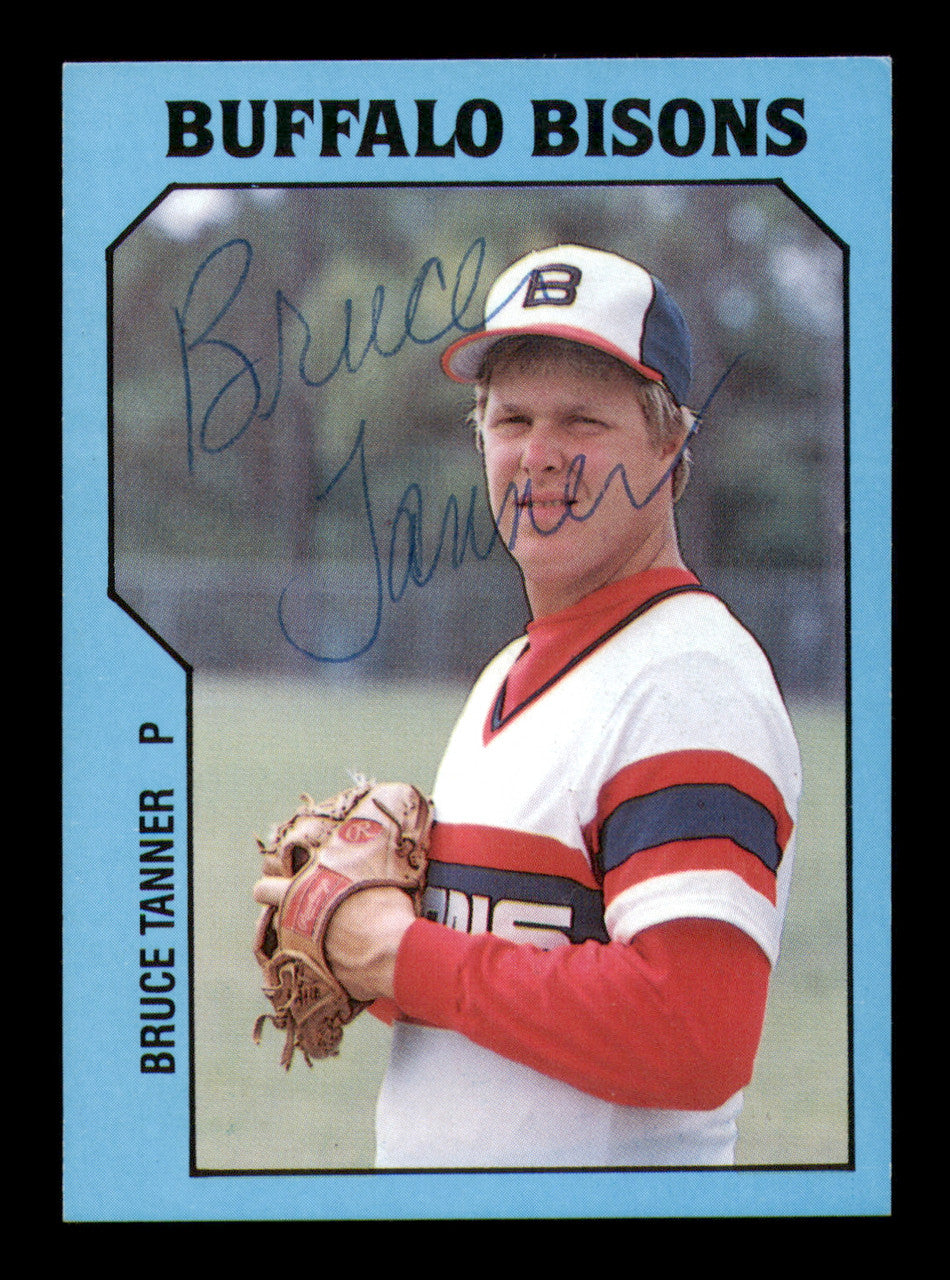 Bruce Tanner Autographed 1985 TCMA Rookie Card #25 Buffalo Bisons SKU #248399
