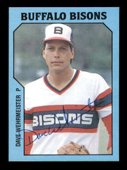 Dave Wehrmeister Autographed 1985 TCMA Card #26 Buffalo Bisons SKU #248400