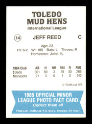 Jeff Reed Autographed 1985 TCMA Rookie Card #14 Toledo Mud Hens SKU #248416