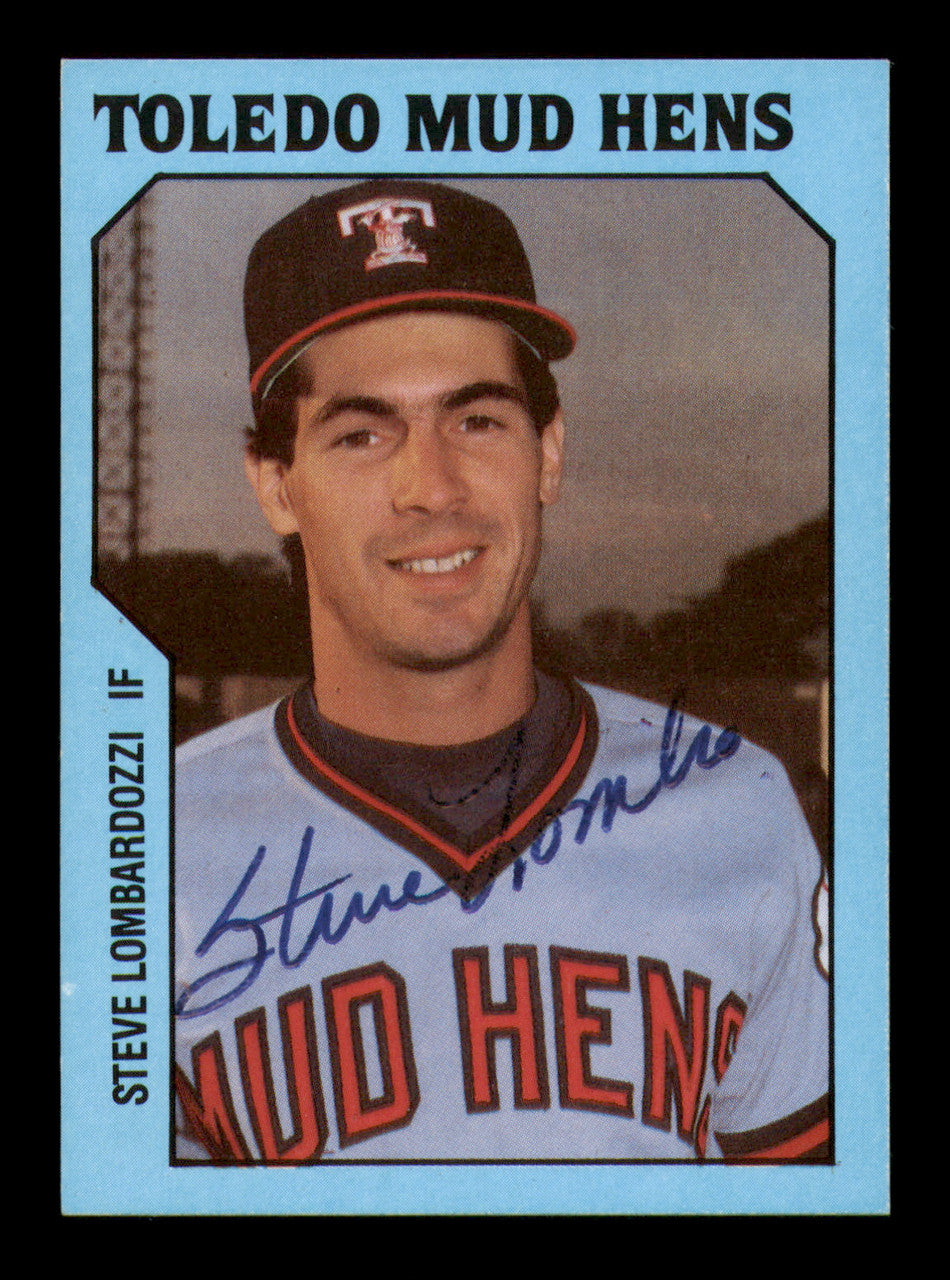 Steve Lombardozzi Autographed 1985 TCMA Rookie Card #17 Toledo Mud Hens SKU #248417