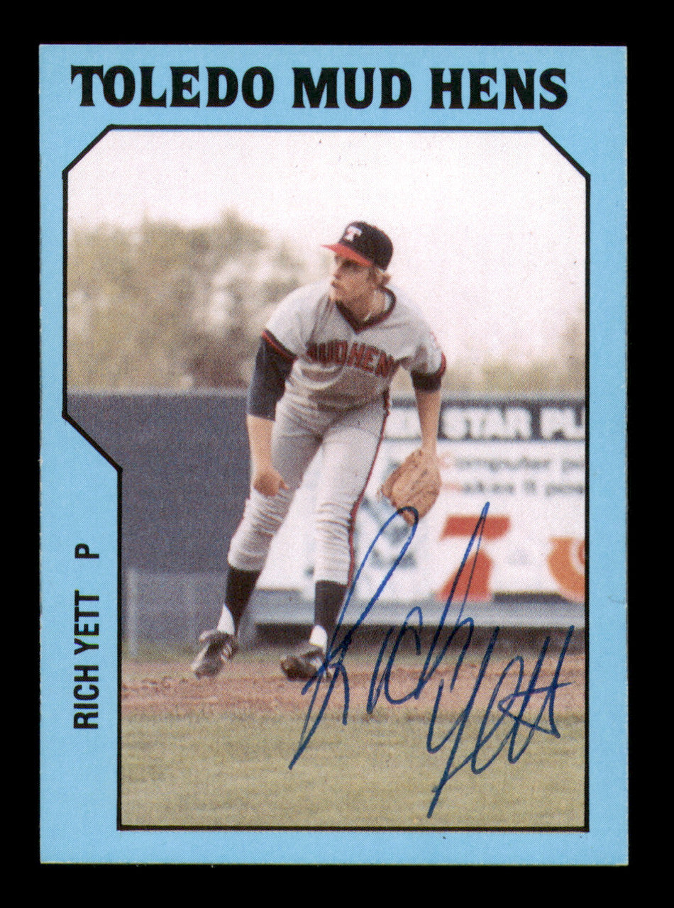 Rich Yett Autographed 1985 TCMA Rookie Card #30 Toledo Mud Hens SKU #248419