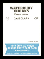 Dave Clark Autographed 1985 TCMA Rookie Card #15 Waterbury Indians SKU #248420
