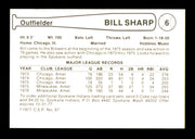 Bill Sharp Autographed 1977 Cramer Coca Cola Rookie Card #6 Spokane Indians (Signed Twice) SKU #248432