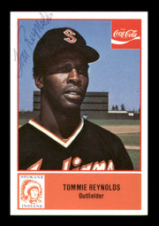Tommie Reynolds Autographed 1977 Cramer Coca Cola Card #15 Spokane Indians SKU #248435