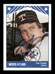 Tim Teufel Autographed 1983 TCMA Rookie Card #16 Toledo Mud Hens SKU #248457