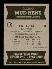 Tim Teufel Autographed 1983 TCMA Rookie Card #16 Toledo Mud Hens SKU #248457