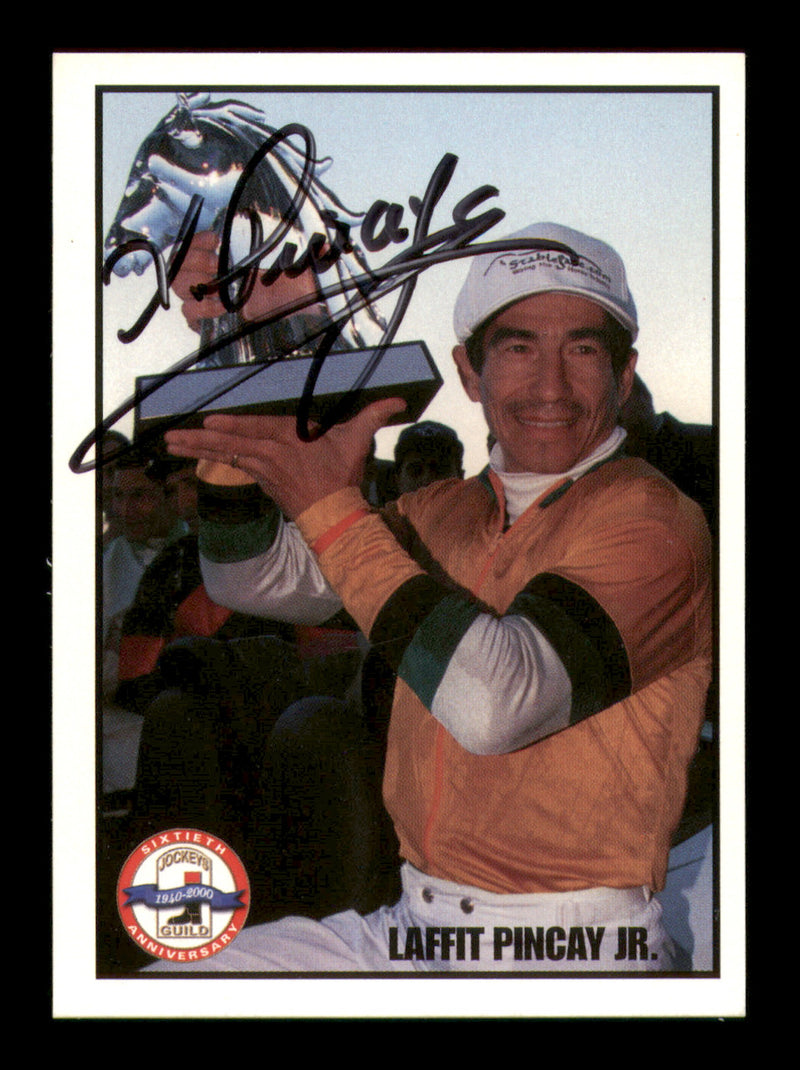 Laffit Pincay Jr. Autographed 2000 Jockeys' Guild Card SKU #248461