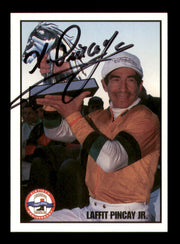 Laffit Pincay Jr. Autographed 2000 Jockeys' Guild Card SKU #248462