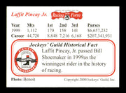 Laffit Pincay Jr. Autographed 2000 Jockeys' Guild Card SKU #248462