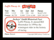 Laffit Pincay Jr. Autographed 2000 Jockeys' Guild Card SKU #248463