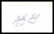 Bobby Bell Autographed 3x5 Index Card Kansas City Chiefs SKU #248470
