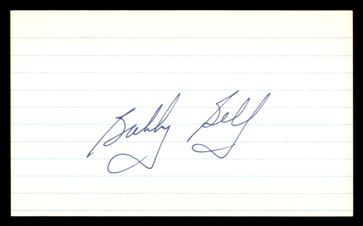 Bobby Bell Autographed 3x5 Index Card Kansas City Chiefs SKU #248470