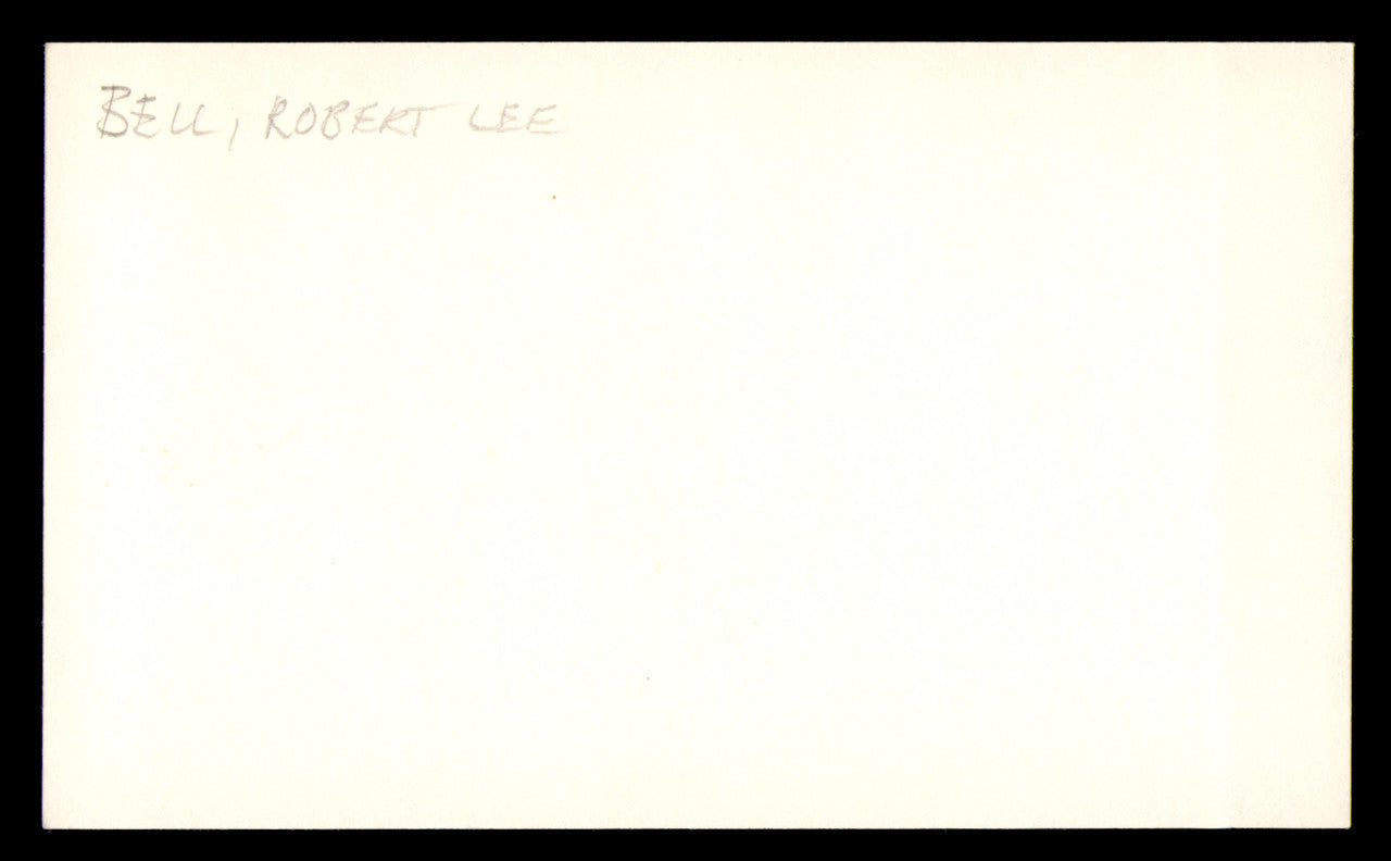 Bobby Bell Autographed 3x5 Index Card Kansas City Chiefs SKU #248470