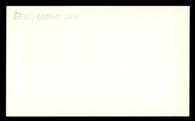 Bobby Bell Autographed 3x5 Index Card Kansas City Chiefs SKU #248470