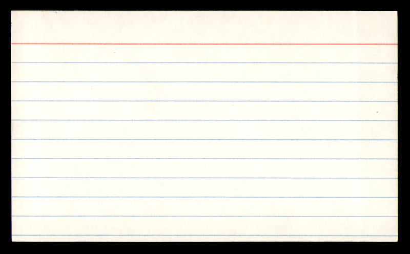 Roosevelt Rosie Brown Autographed 3x5 Index Card New York Giants "To John" SKU #248473
