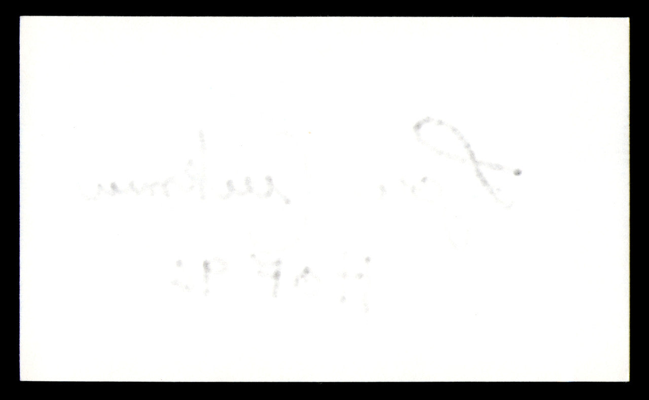 Lou Creekmur Autographed 3x5 Index Card Detroit Lions "HOF 96" SKU #248485