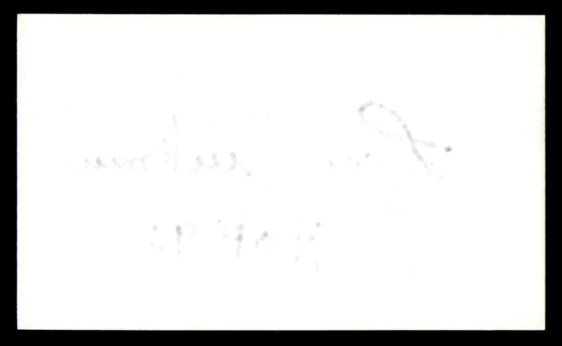 Lou Creekmur Autographed 3x5 Index Card Detroit Lions "HOF 96" SKU #248485