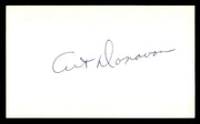 Art Donovan Autographed 3x5 Index Card Baltimore Colts SKU #248488