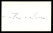 Tom Fears Autographed 3x5 Index Card Los Angeles Rams SKU #248489