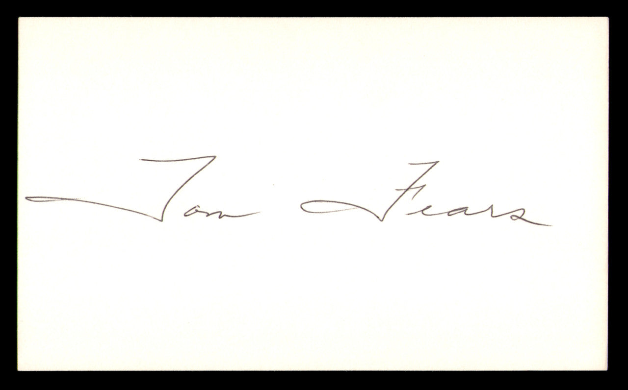 Tom Fears Autographed 3x5 Index Card Los Angeles Rams SKU #248489