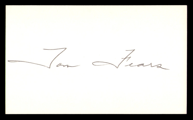 Tom Fears Autographed 3x5 Index Card Los Angeles Rams SKU #248489
