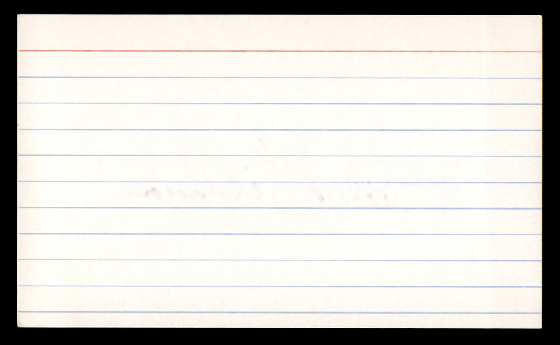 Sid Gillman Autographed 3x5 Index Card Chargers, Rams SKU #248496