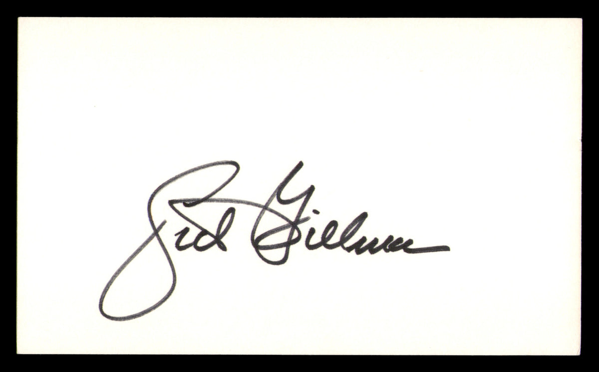 Sid Gillman Autographed 3x5 Index Card Chargers, Rams SKU #248497