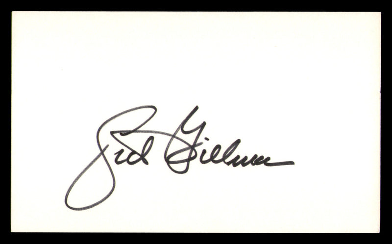 Sid Gillman Autographed 3x5 Index Card Chargers, Rams SKU #248497