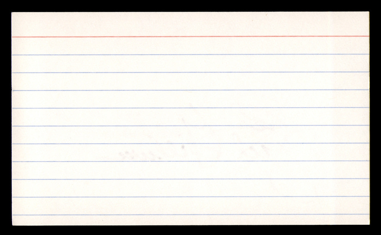 Sid Gillman Autographed 3x5 Index Card Chargers, Rams SKU #248497