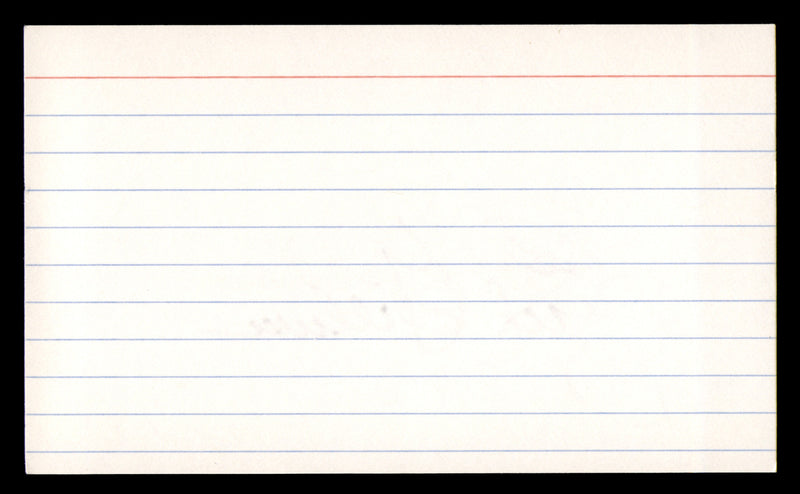 Sid Gillman Autographed 3x5 Index Card Chargers, Rams SKU #248497