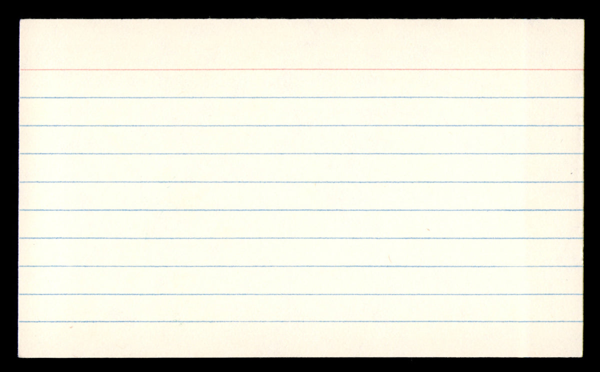 Otto Graham Autographed 3x5 Index Card Cleveland Browns "To John" SKU #248498
