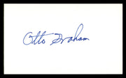 Otto Graham Autographed 3x5 Index Card Cleveland Browns SKU #248499