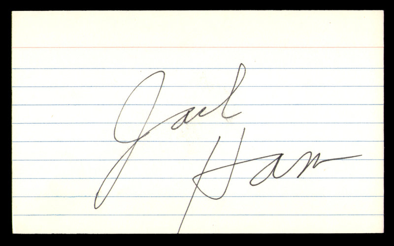 Jack Ham Autographed 3x5 Index Card Pittsburgh Steelers SKU #248501