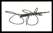 Jimmy Johnson Autographed 3x5 Index Card San Francisco 49ers SKU #248516
