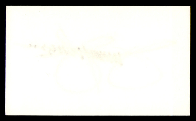 Jimmy Johnson Autographed 3x5 Index Card San Francisco 49ers SKU #248516