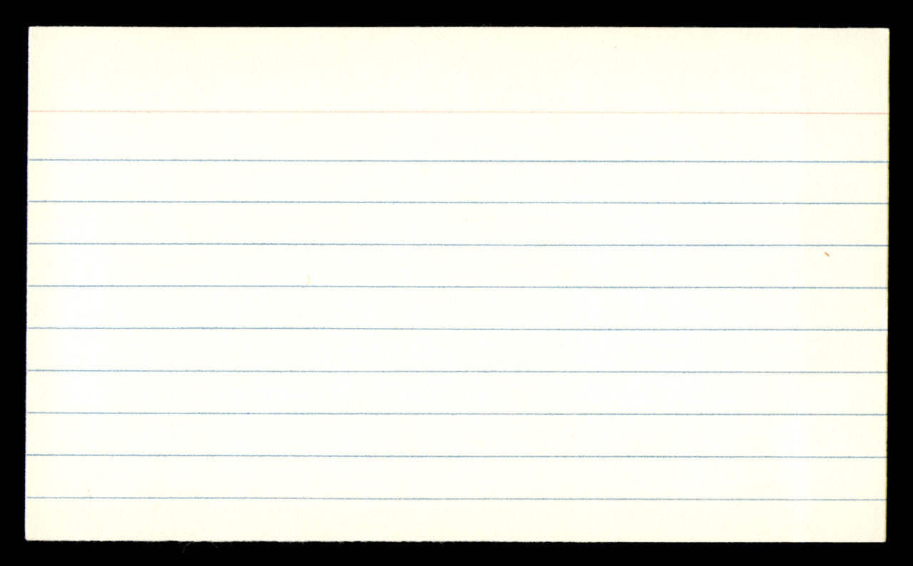John Henry Johnson Autographed 3x5 Index Card Pittsburgh Steelers "Best Wishes" SKU #248520