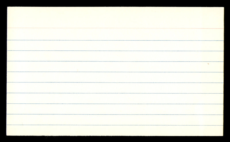 John Henry Johnson Autographed 3x5 Index Card Pittsburgh Steelers "Best Wishes" SKU #248520